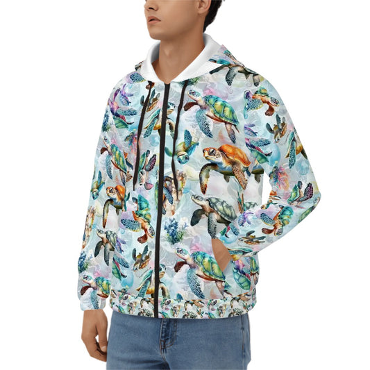 10 Animal Designs, Adult Zip Up Hoodie