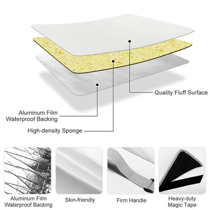 Hula Beach Sasquatch Square Picnic Mat Q003-58.3”x58.3”-58.3”x58.3”/148x148cm