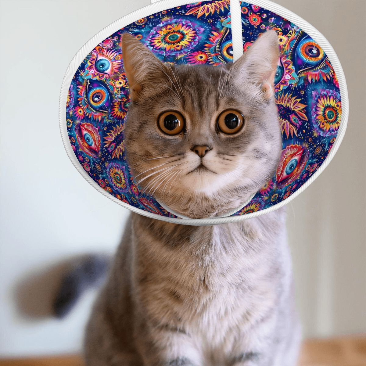 Psychedelic Design, Pet Elizabethan, Pet Medical Collar