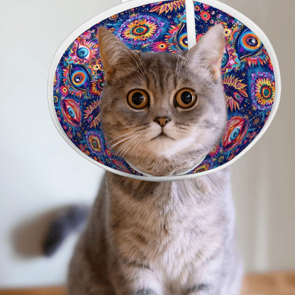 Psychedelic Design, Pet Elizabethan, Pet Medical Collar