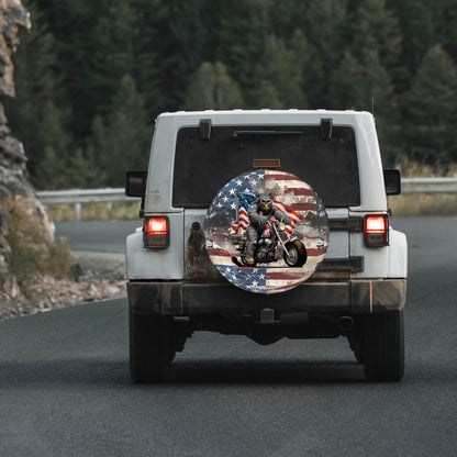 Motorcycle Sasquatch Bigfoot Tire Cover - Protect Your Spare with Style