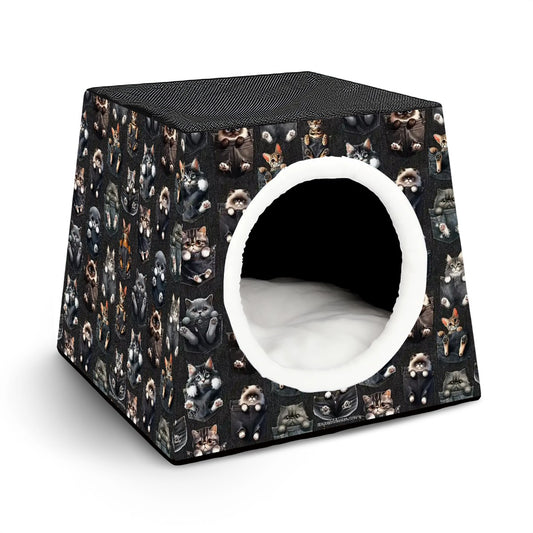 Kitty Cat Design 1, Capsule Pet Bed