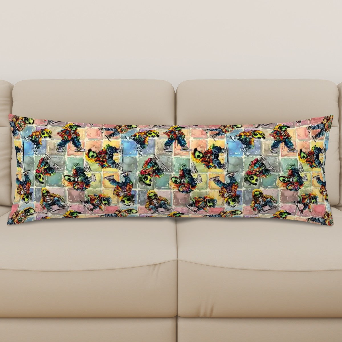 20 Bigfoot / Sasquatch Designs, Long Body Pillow Case