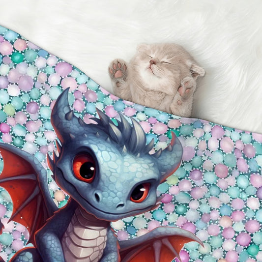 Fluffy, Soft Dog Blanket, Baby Dragon