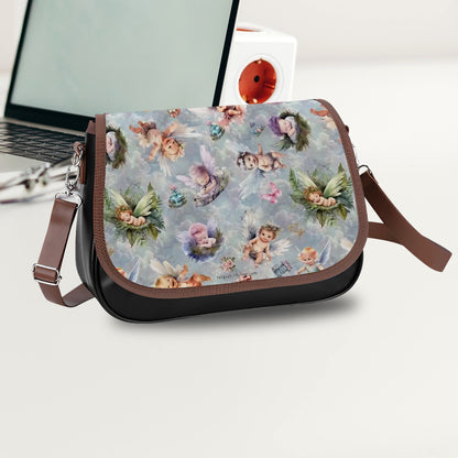 6 Fairy Designs, Leather Shoulder Bag / Purse
