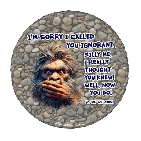 Ignorant Sasquatch Bigfoot Tire Cover - Protect Your Spare with Style