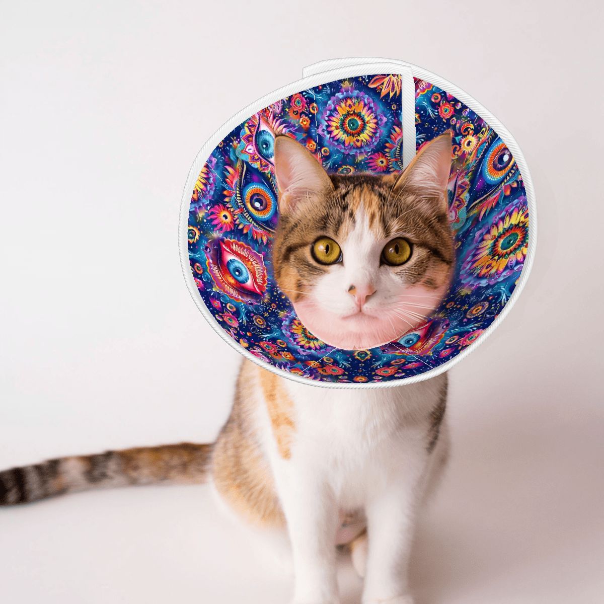 Psychedelic Design, Pet Elizabethan, Pet Medical Collar