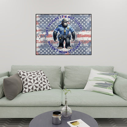 "Just Because It's Not Illegal" 500 Piece Wooden Sasquatch, Bigfoot, Jigsaw Puzzle