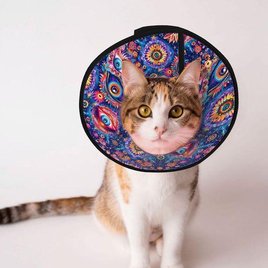 Psychedelic Design, Pet Elizabethan, Pet Medical Collar