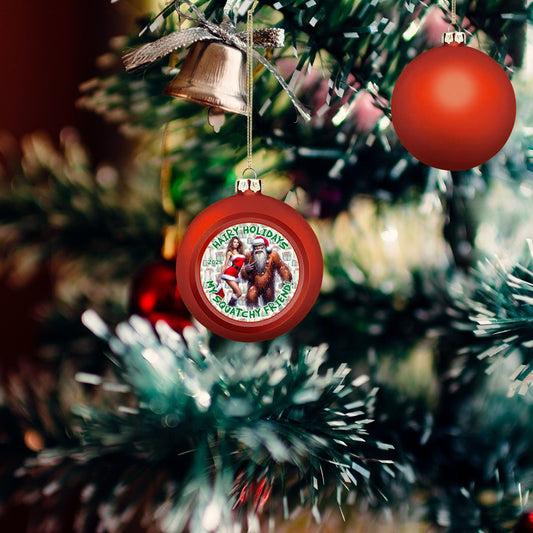 Sexy Sasquatch Gal, Christmas Ball Ornaments