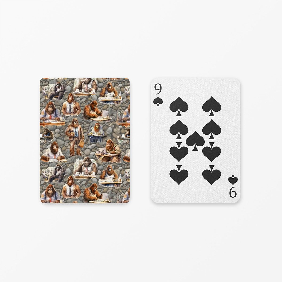 Sasquatch / Bigfoot Themed Poker Playing Cards