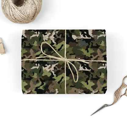 Camouflage, 3 Pack Gift Wrapping Paper Sheets