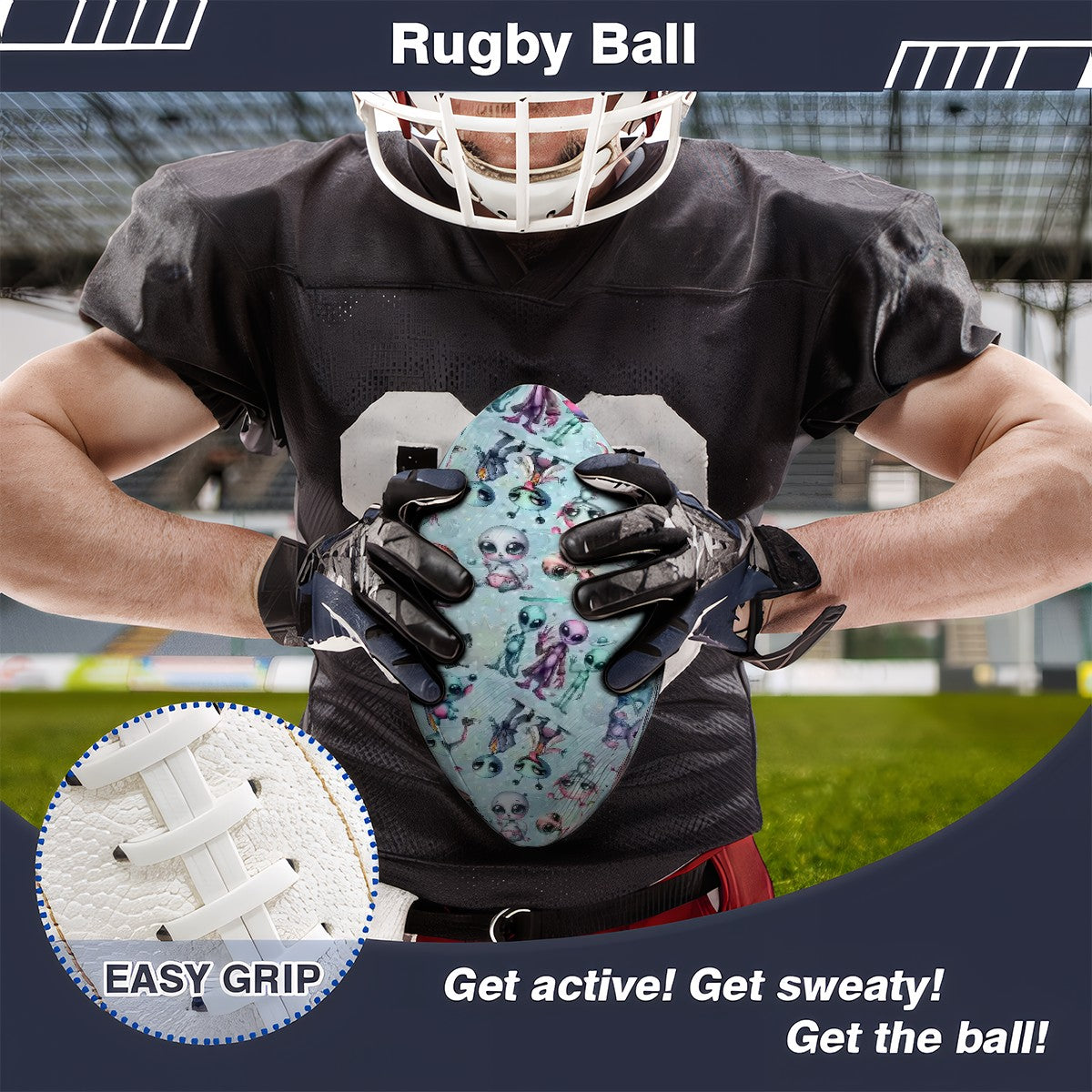 6 Alien Designs, Leather Rugby / Football