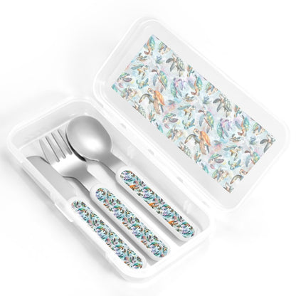 10 Animal Themed Kids Straight Handled Cutlery Set