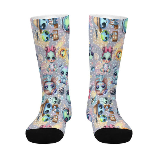 6 Alien Designs, Children’s Polyester Socks