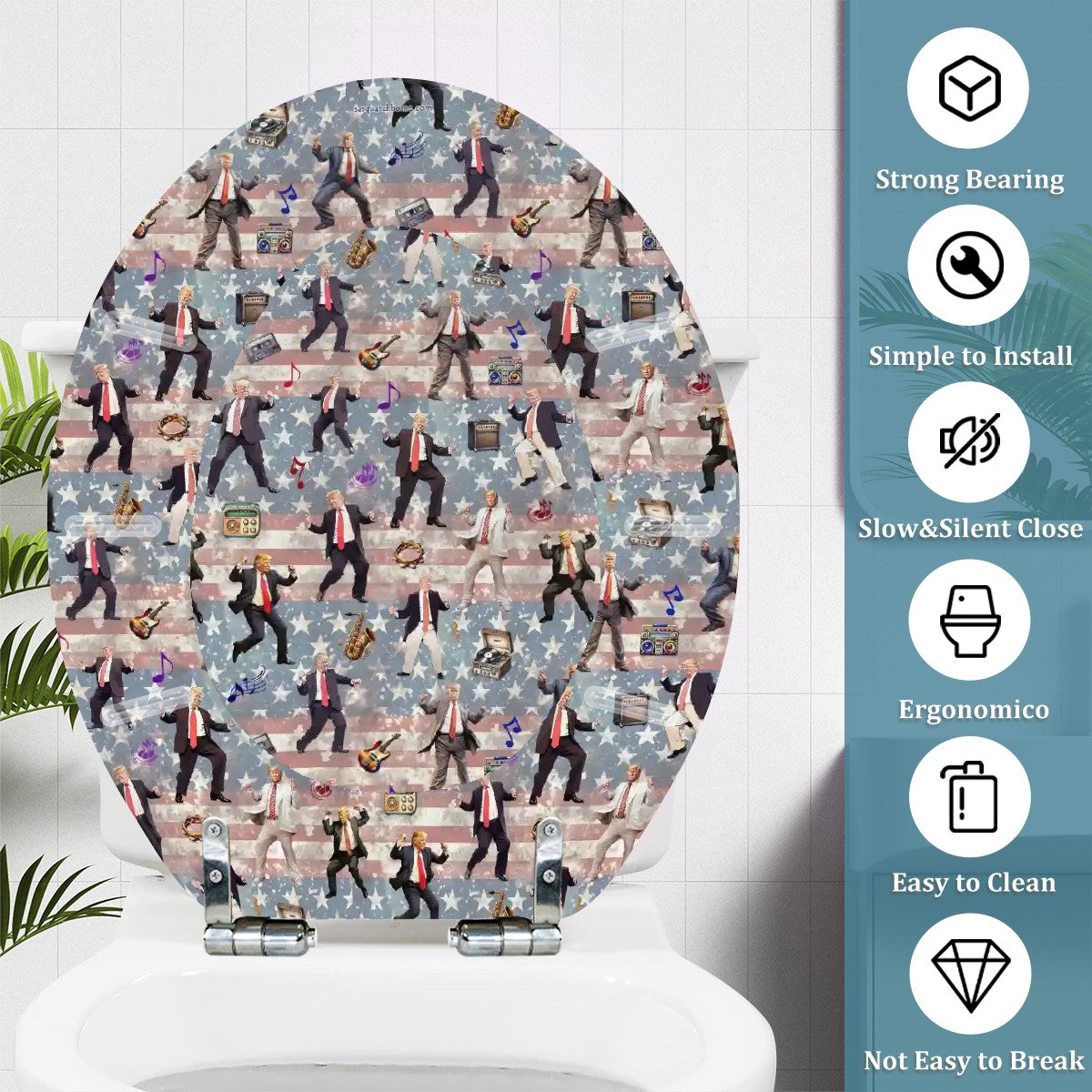 Donald Trump Universal Toilet Seat / Cover