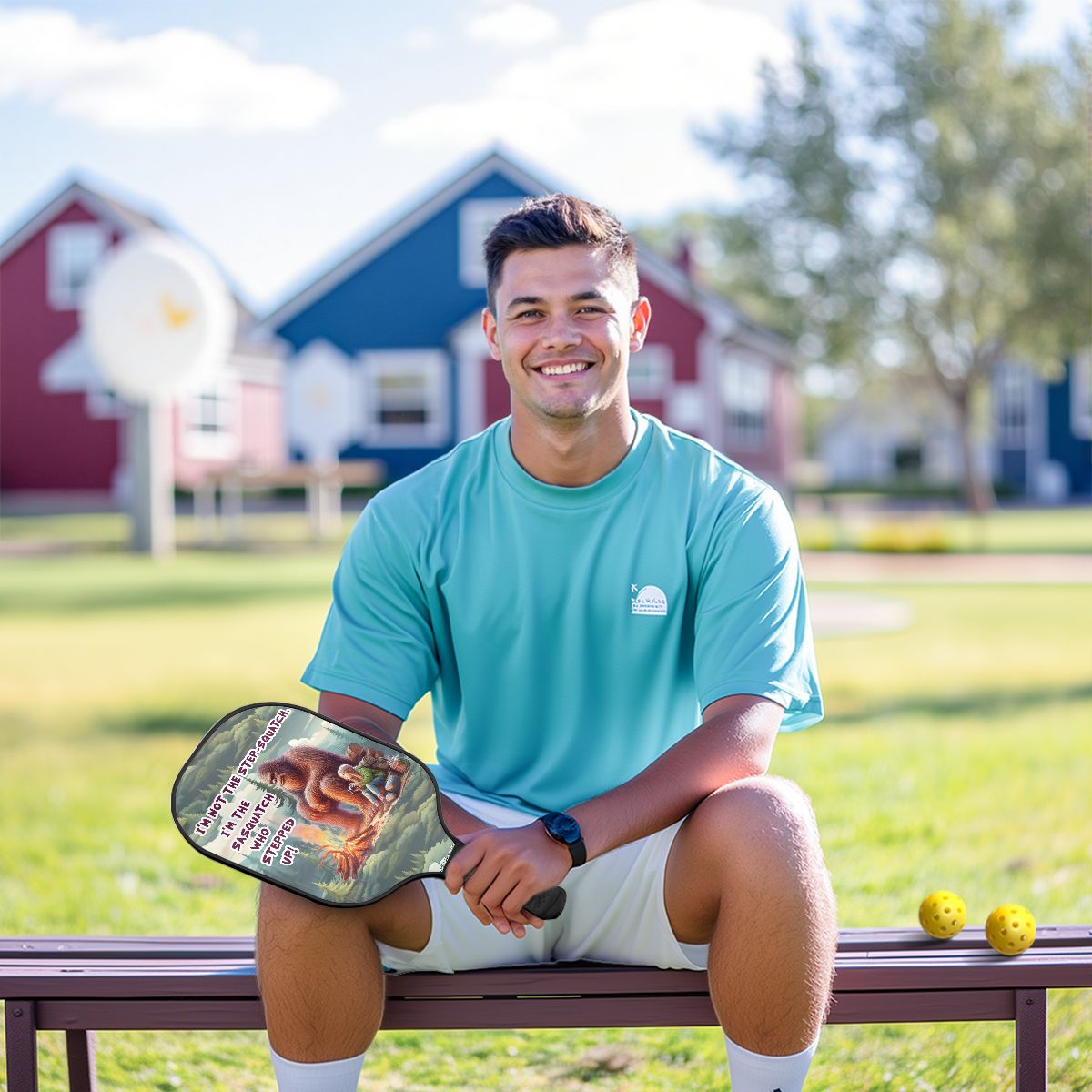 "I'm not the Step Squatch" Pickleball Paddle