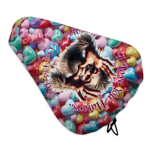 Bigfoot / Sasquatch "I love you haters...", Waterproof Bike Seat Cover