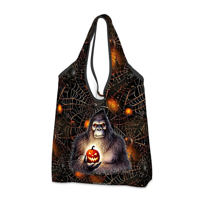 Bigfoot / Sasquatch Halloween Bag, Reusable Folding Bag
