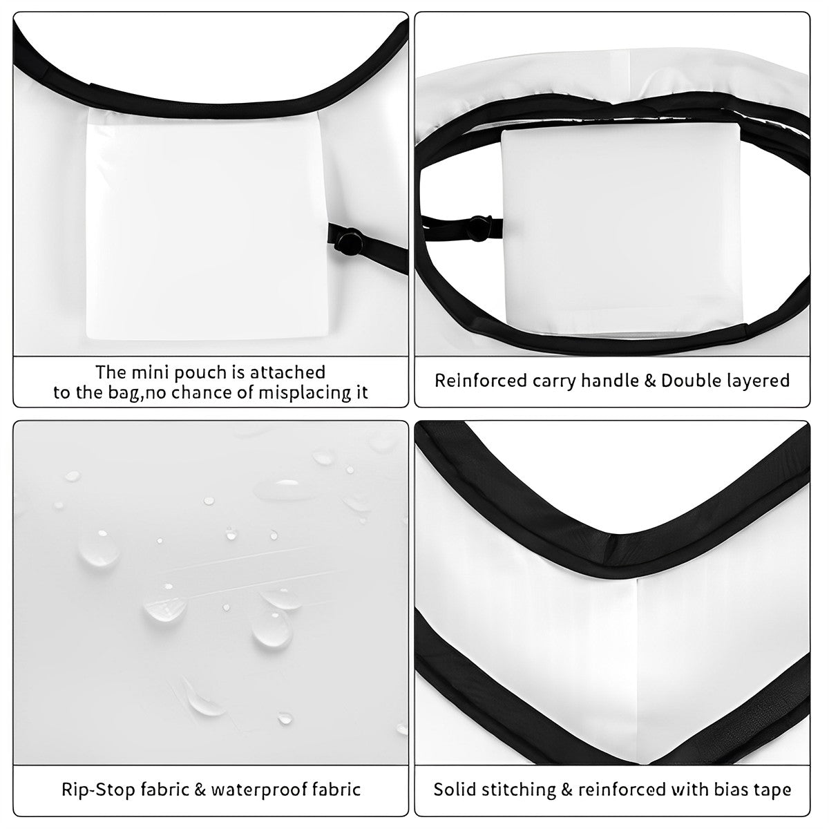 10 Animal Designs, Reusable Folding Bag