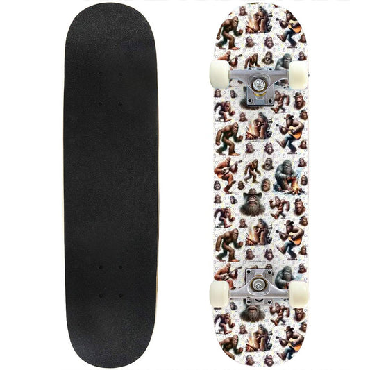 20 Sasquatch Designs, High Density 7 Layer Skateboard, Made In USA