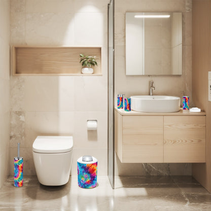 19 Tie Dye Designs,  5 pcs Bathroom Accessories Set