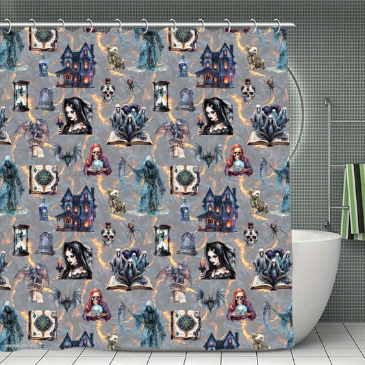 20 Misc Designs, Waterproof Polyester Shower Curtain – Made in the USA – 70.8x70.8”