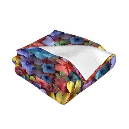 10 Beautiful Flower Designs, Soft Flannel Blanket