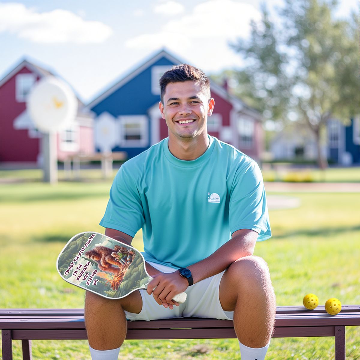 "I'm not the Step Squatch" Pickleball Paddle