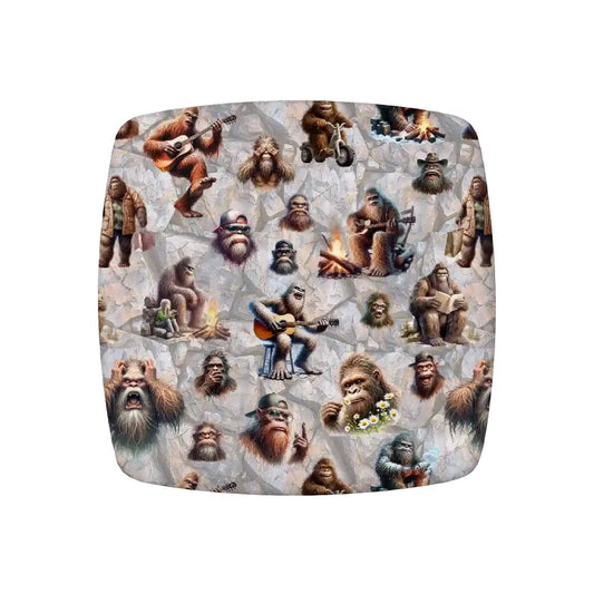 Sasquatch Themed Square Chair Seat Covers, 10 Designs