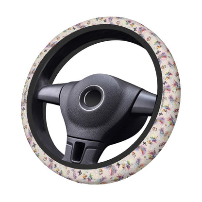 6 Fairy Designs, Rugged Auto Steering Wheel Cover - 15"