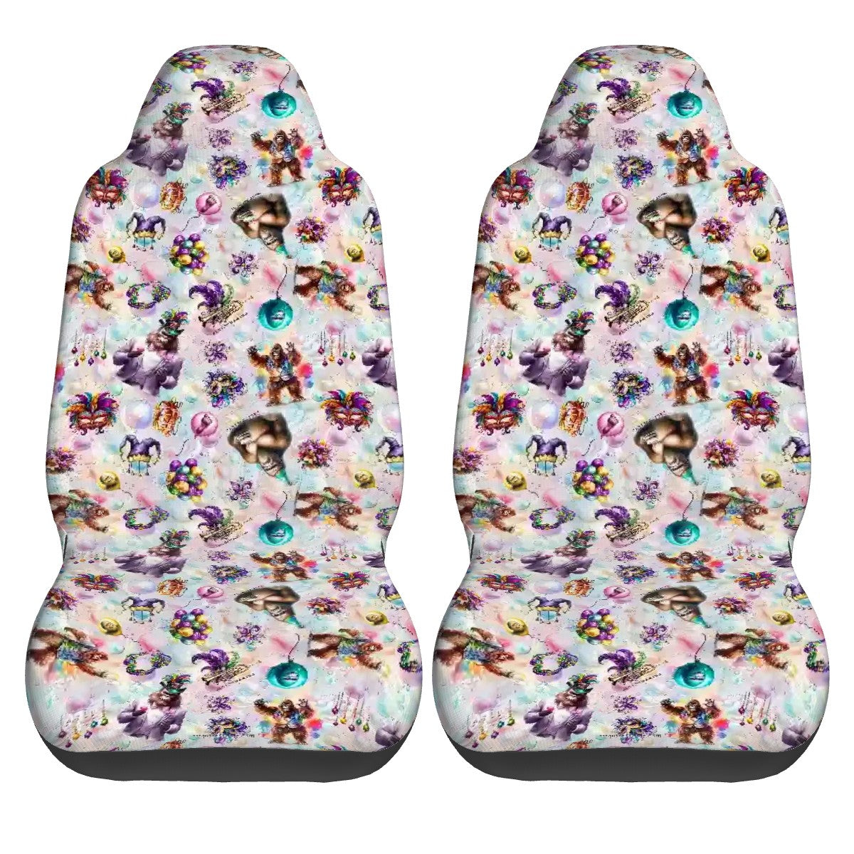20 Bigfoot / Sasquatch Designs, Set of 2 Front Auto Seat Cover