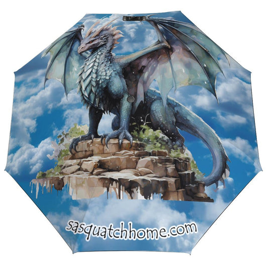 Manual Triple Folding Umbrella with Pattern Outside ZYS02-8K