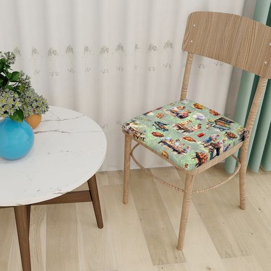 Mythical/Awesome Designs Themed Square Chair Seat Covers