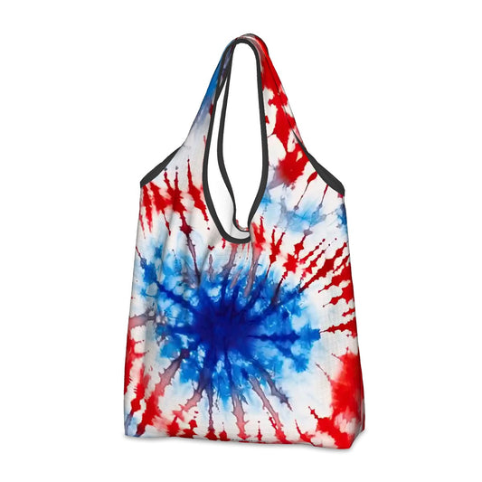 19 Tie Dye Designs, Reusable, Folding Grocery Bags