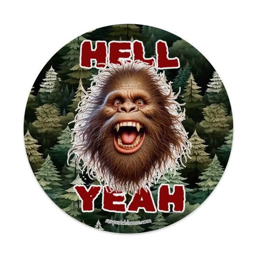 8” Round Mouse pad, Bigfoot / Sasquatch – Anti slip rubber