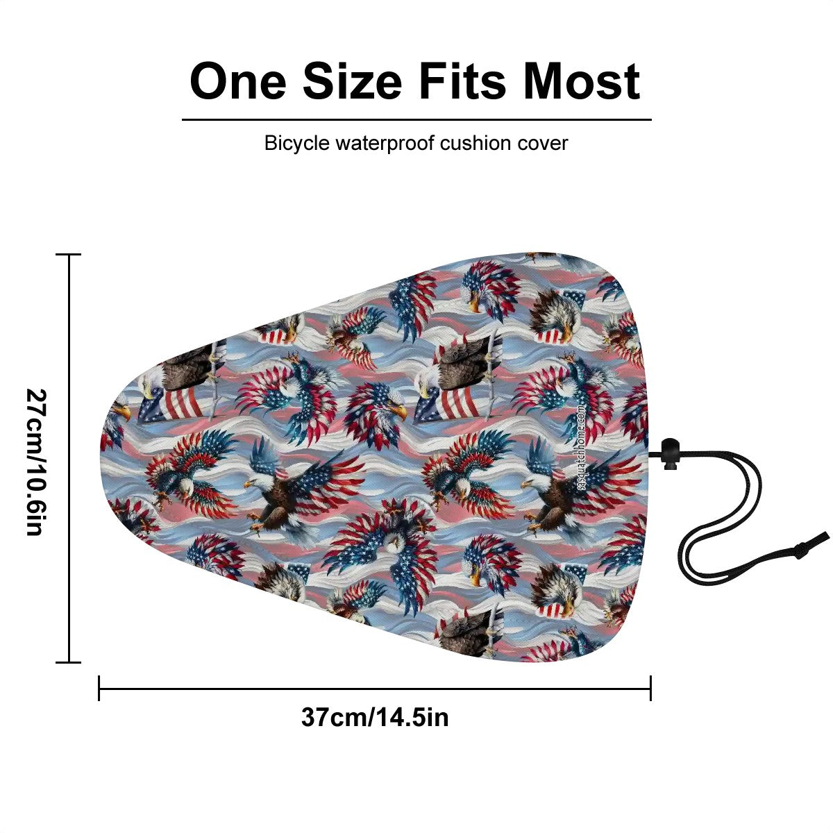 8 Patriot Designs, Waterproof Bike Seat Cover
