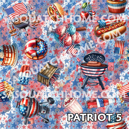 8 Patriot Designs, Long Body Pillow Case