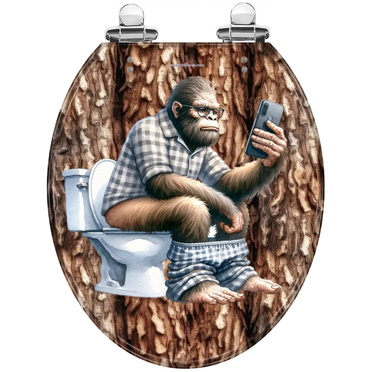 Bigfoot Sasquatch Universal Toilet Seat