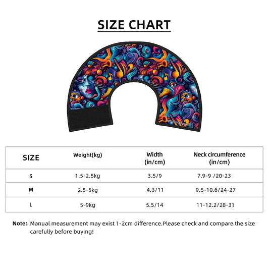 Psychedelic Collage, Pet Elizabethan, Pet Medical Collar