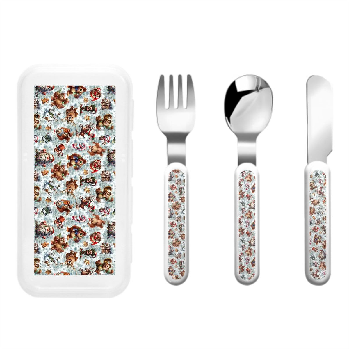 21 Sasquatch Designs Kids Straight Handled Cutlery Set