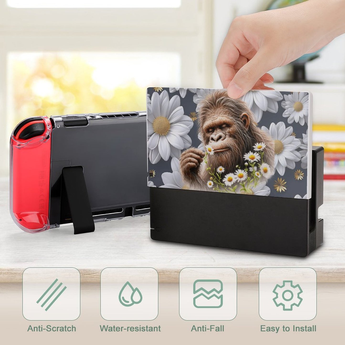 Sasquatch "Smell the Flowers" Nintendo Switch Dock Station