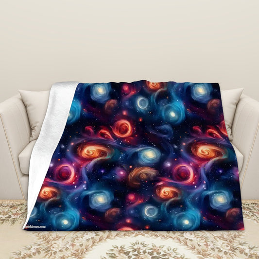 12 Galaxy / Outer Space Designs, Soft Flannel Blanket