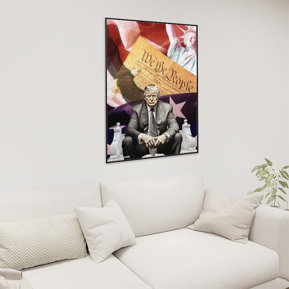 Donald Trump Patriot - Wooden Jigsaw Puzzle 300pcs (Vertical)