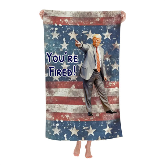 52” x 32” Microfiber Bath Towel - Donald Trump "You're Fired"