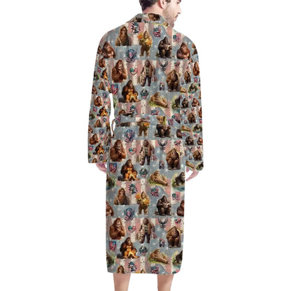 20 Bigfoot, Sasquatch Designs,  Polyester Bath Robe