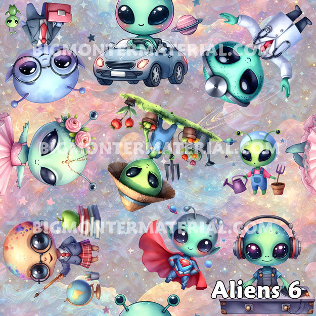 6 Alien Designs, Waterproof Pet Food Mat