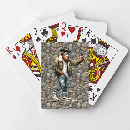 Sasquatch / Bigfoot Selfie Poker Playing Cards