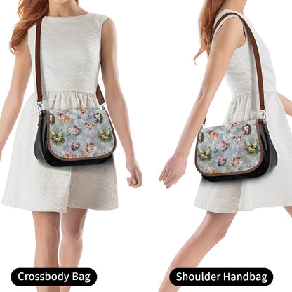 6 Fairy Designs, Leather Shoulder Bag / Purse