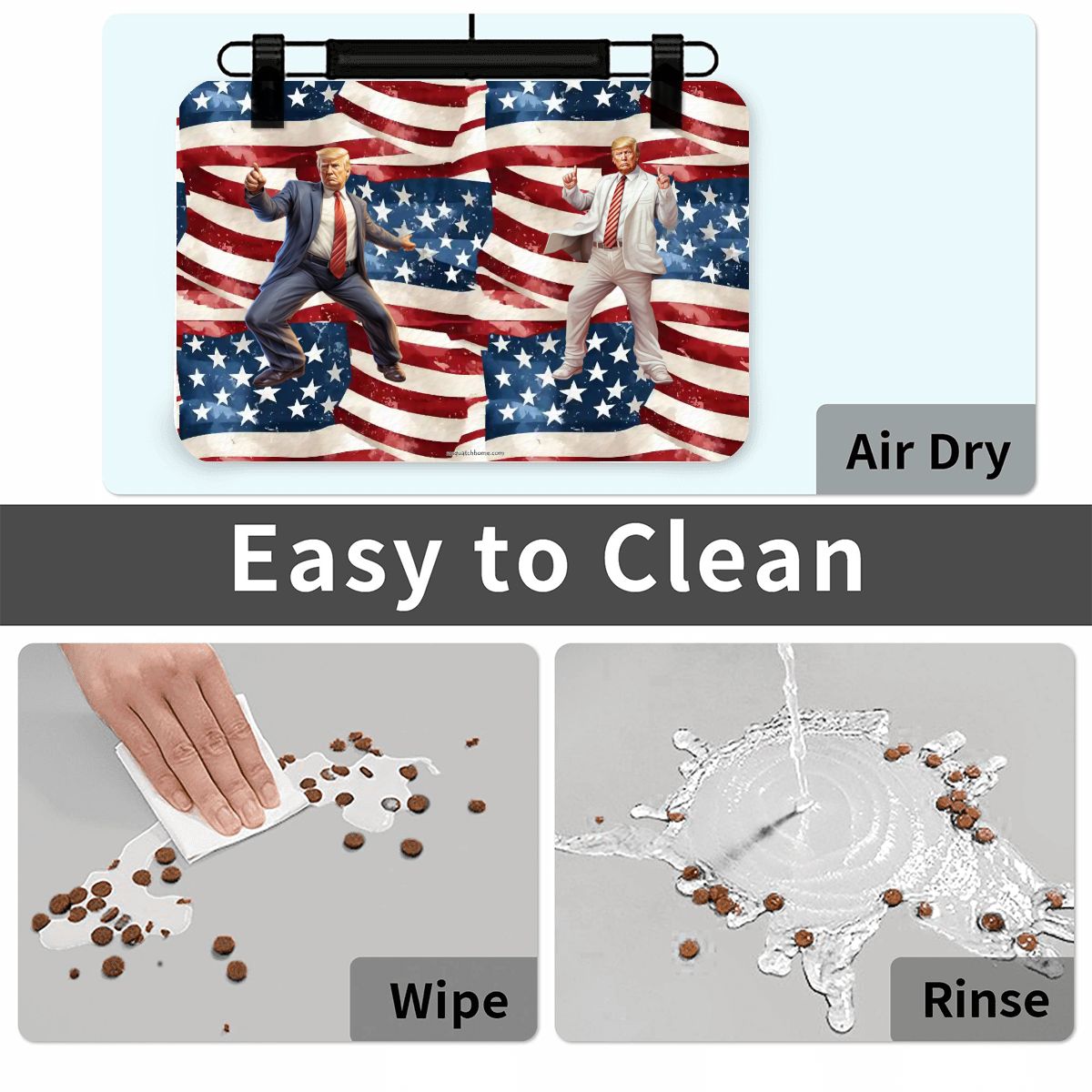 Donald Trump Dance, Waterproof Pet Food Mat